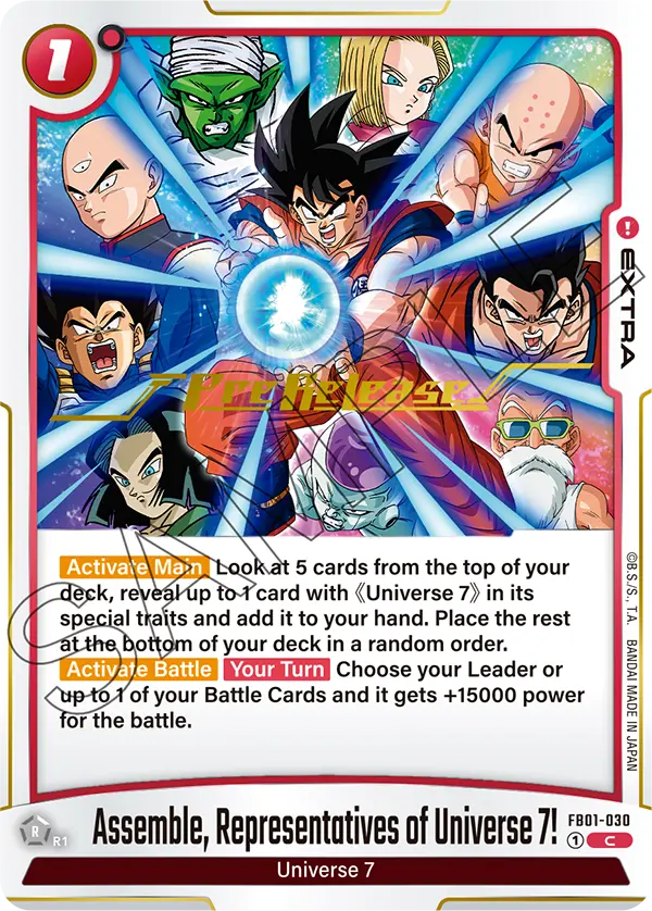 Assemble, Representatives of Universe 7!