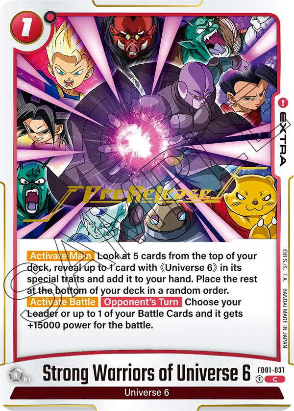 Strong Warriors of Universe 6