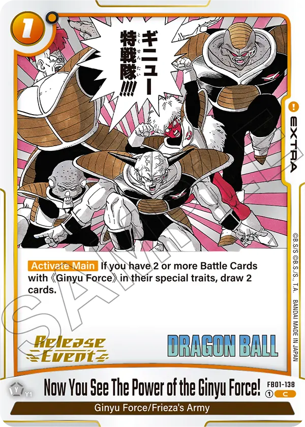 Now You See The Power of the Ginyu Force!