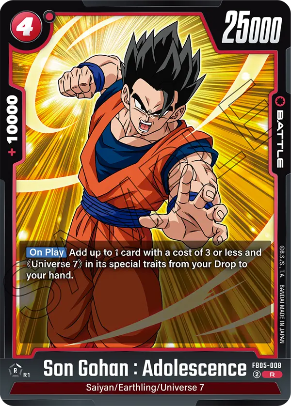 Son Gohan : Adolescence