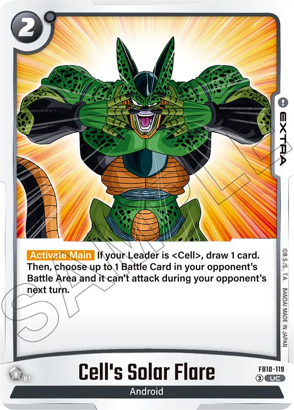 Cell&amp;#039;s Solar Flare