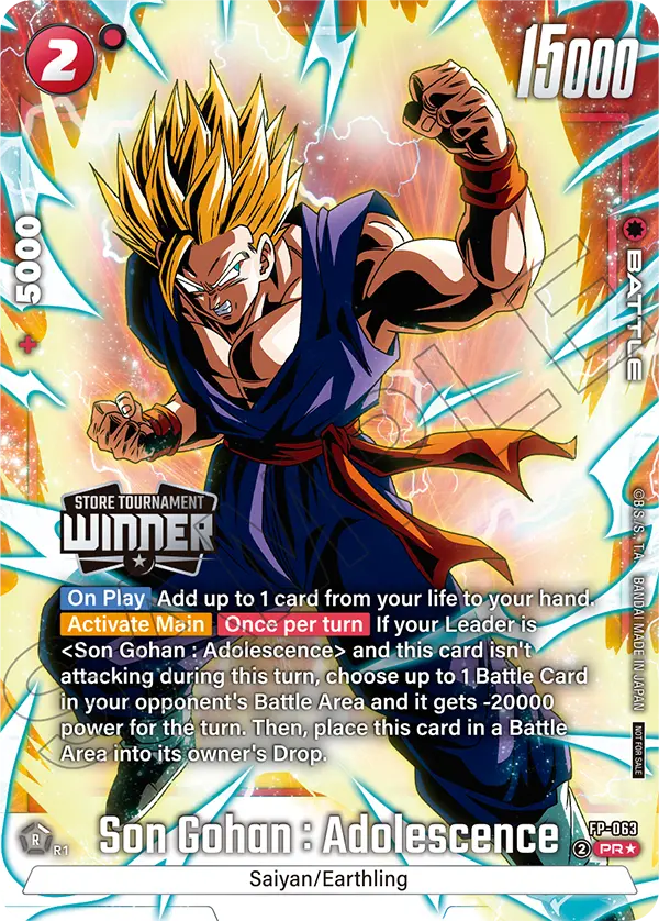 Son Gohan : Adolescence