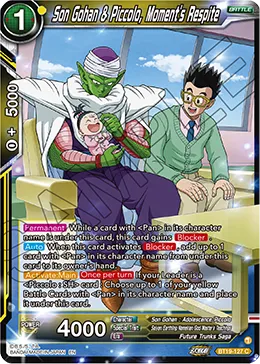 Son Gohan & Piccolo, Moment's Respite
