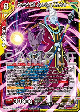 Beerus & Whis, Beginnings of the Gods