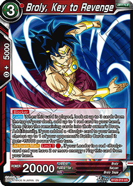 Broly, Key to Revenge