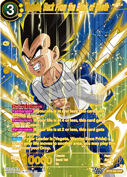 Vegeta, Back From the Brink of Death