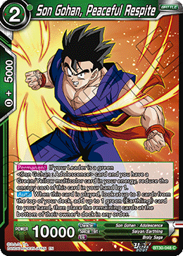 Son Gohan, Peaceful Respite