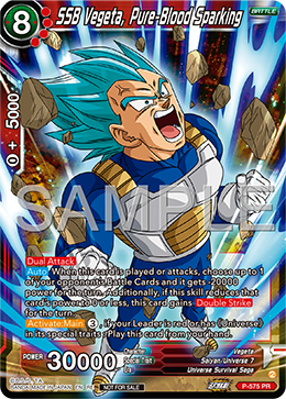 SSB Vegeta, Pure-Blood Sparking