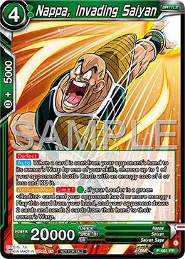 Nappa, Invading Saiyan