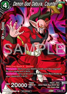 Demon God Dabura, Counter