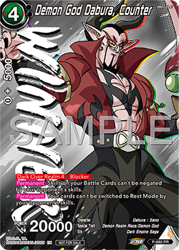 Demon God Dabura, Counter