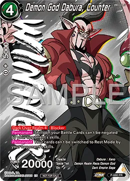 Demon God Dabura, Counter