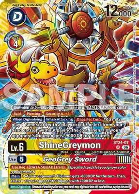 ShineGreymon // GeoGrey Sword (Dual Revolution Release Event Participant)