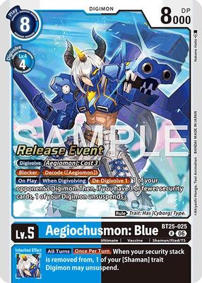 Aegiochusmon: Blue