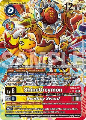 ShineGreymon // GeoGrey Sword (Dual Revolution Release Event Winner)