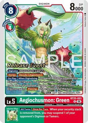 Aegiochusmon: Green