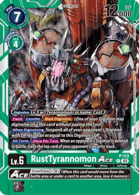 RustTyrannomon ACE - P-113 (3rd Anniversary Survey Pack)