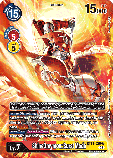 ShineGreymon: Burst Mode