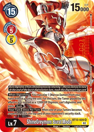 ShineGreymon: Burst Mode