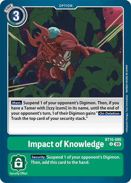 Impact of Knowledge