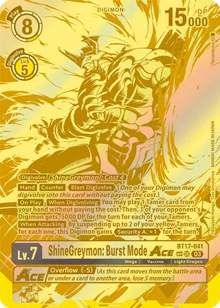 ShineGreymon: Burst Mode ACE