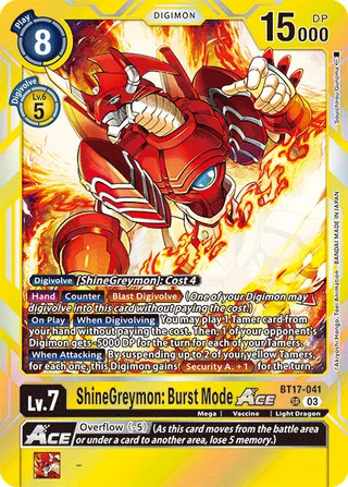 ShineGreymon: Burst Mode ACE