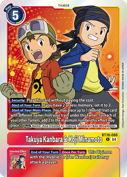 
                        Takuya Kanbara & Koji Minamoto
                      