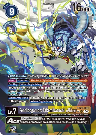 
                        Fenriloogamon: Takemikazuchi ACE
                      