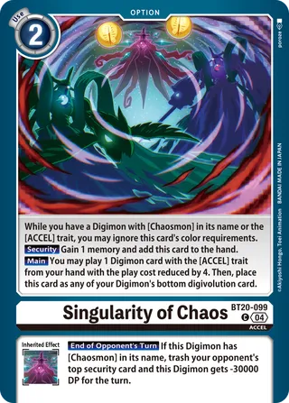 Singularity of Chaos