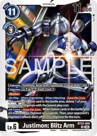 Justimon: Blitz Arm