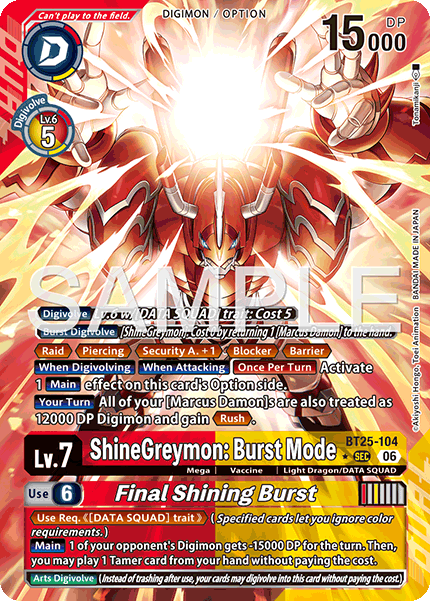 ShineGreymon: Burst Mode