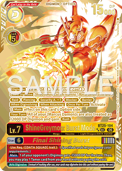 ShineGreymon: Burst Mode