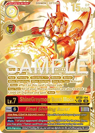 ShineGreymon: Burst Mode