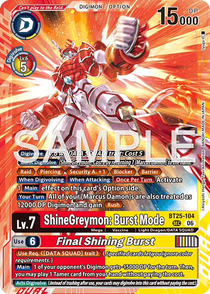ShineGreymon: Burst Mode