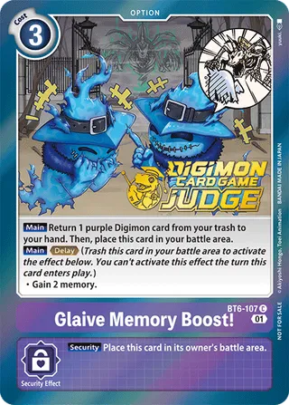 Glaive Memory Boost!