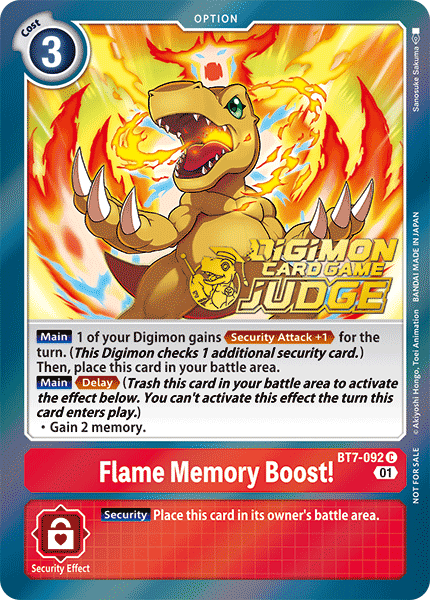 Flame Memory Boost！