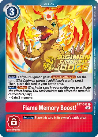 Flame Memory Boost！