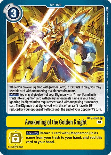 
                        Awakening of the Golden Knight
                      
