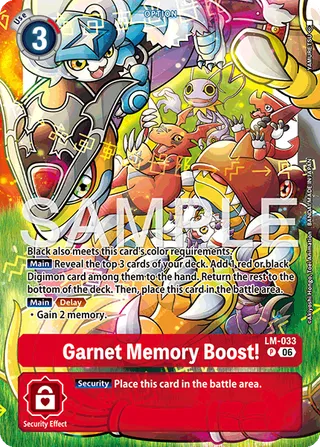 Garnet Memory Boost!