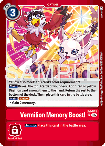 Vermilion Memory Boost!