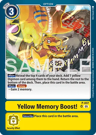 Yellow Memory Boost!