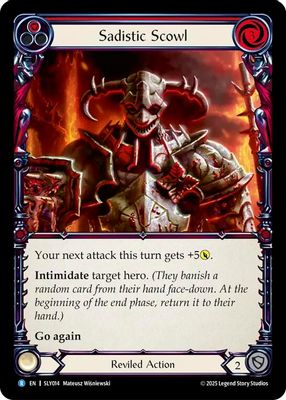 Sadistic Scowl (Red)