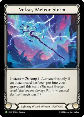 Volzar, Meteor Storm
