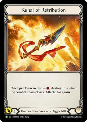 Kunai of Retribution - GEM003