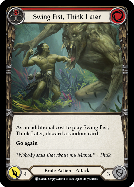 Swing Fist, Think Later