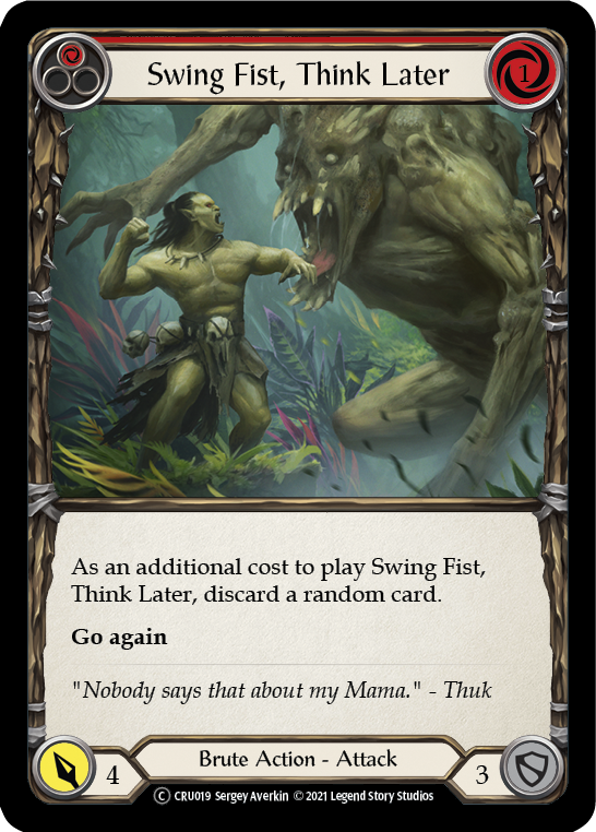 Swing Fist, Think Later