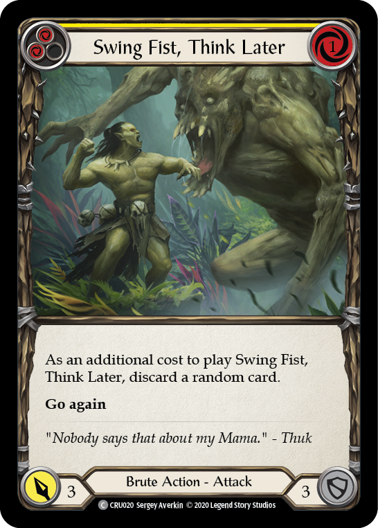 Swing Fist, Think Later