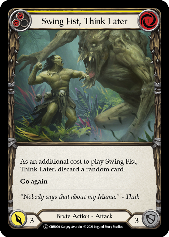 Swing Fist, Think Later