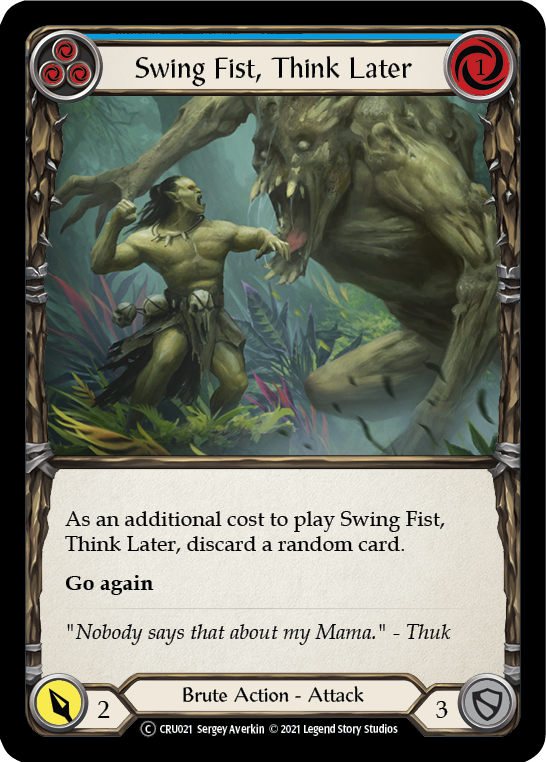 Swing Fist, Think Later