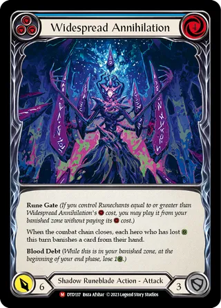 Widespread Annihilation